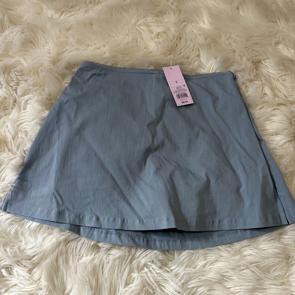 NWT wild fable Light Blue mini skirt with built in shorts